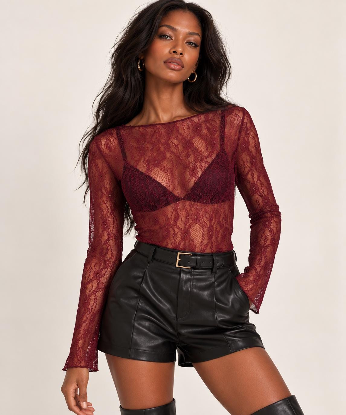 Sheer Lace Top - Etsy