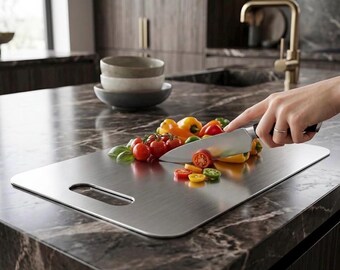 Professional Stainless Steel Cutting Board, 304 Grade, Hygienic Kitchen Prep Surface