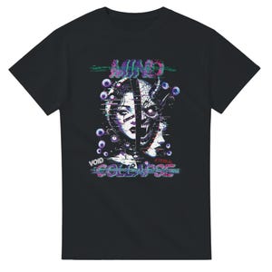 Mind Collapse Glitchcore Shirt – Cyberpunk Streetwear Design – Weirdcore Aesthetic T-Shirt – Dark Anime Horror Gift – Error Void Eternal