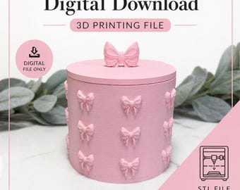 Archivo de impresión 3D/organizador de contenedor de almacenamiento Bow STL, 3MF (descarga digital)