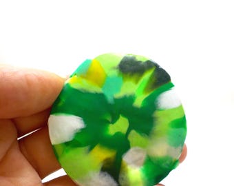 Modern Art Brooch/Pin. Unique Plastic Brooch. Sustainable Artistic jewelry.