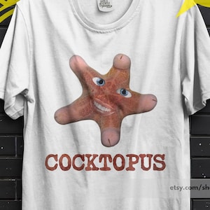Lustiges Cocktopus-Shirt, witziges T-Shirt mit frechem Spruch, „Iss dein Protein“-Shirt, Frühstücks-Shirt für Champions, humorvolles Shirt, virales Sommer-Shirt, Meme