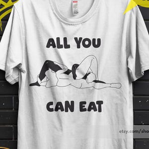 Allt du kan äta sex-tröja - Frukost av mästare-tröja, ät ditt protein-tröja, cocktop-tröja, vuxenhumor-tröja, trendig t-shirt, XOXO-meme