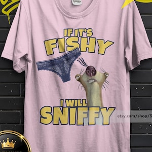 Jag kommer att sniffa skjorta, Sid On My Face-tröja, ohängd skjorta, t-shirt, om det är skumt så kommer jag att sniffa olämplig skjorta, rolig meme smutsigt skämt gag present