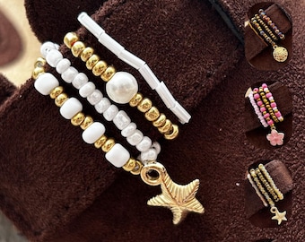 Conjunto de adornos para sandalias tipo zueco | Colección de playa