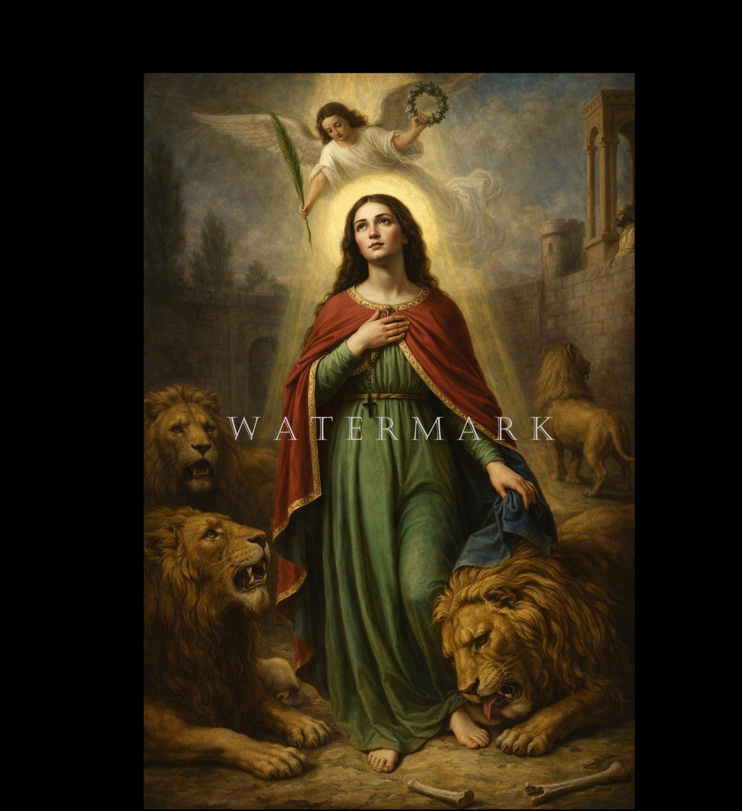Saint Thecla Digital Oil Painting DIGITAL DOWNLOAD - Etsy