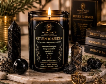 Return to Sender Ritual Candle & Powder | Protection Candle | Spiritual Cleansing | Energy Shield Ritual