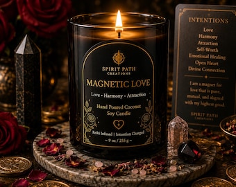 Magnetic Love Ritual Candle & Powder | Love Attraction Candle | Relationship Ritual | Self Love Gift