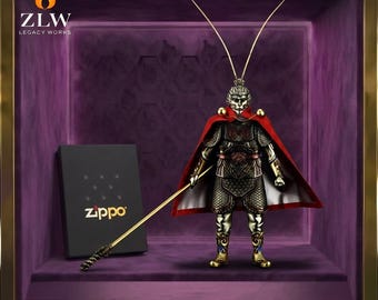 Legendäres Affenkönig Geschenk für ihn, Premium Zippo Sammlerstück Feuerzeug Set, Geburtstagsgeschenk, Jubiläumsgeschenk, perfekte Geschenkidee für den Vatertag
