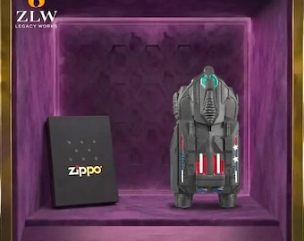Geschenkwürdiges Zippo-Feuerzeug, futuristisches Flugzeugdesign, künstlerisches Metallsammelstück, Vatertagsgeschenk, Geschenk für ihn, Herrenzubehörkunst