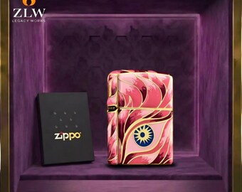 Phoenix Eye Zippo Feuerzeug Sammlerstück, elegantes Emaille Feuerzeug Geschenk für ihn Geburtstagsgeschenk Herren Accessoires Jahrestag Geschenk für Papa Premium