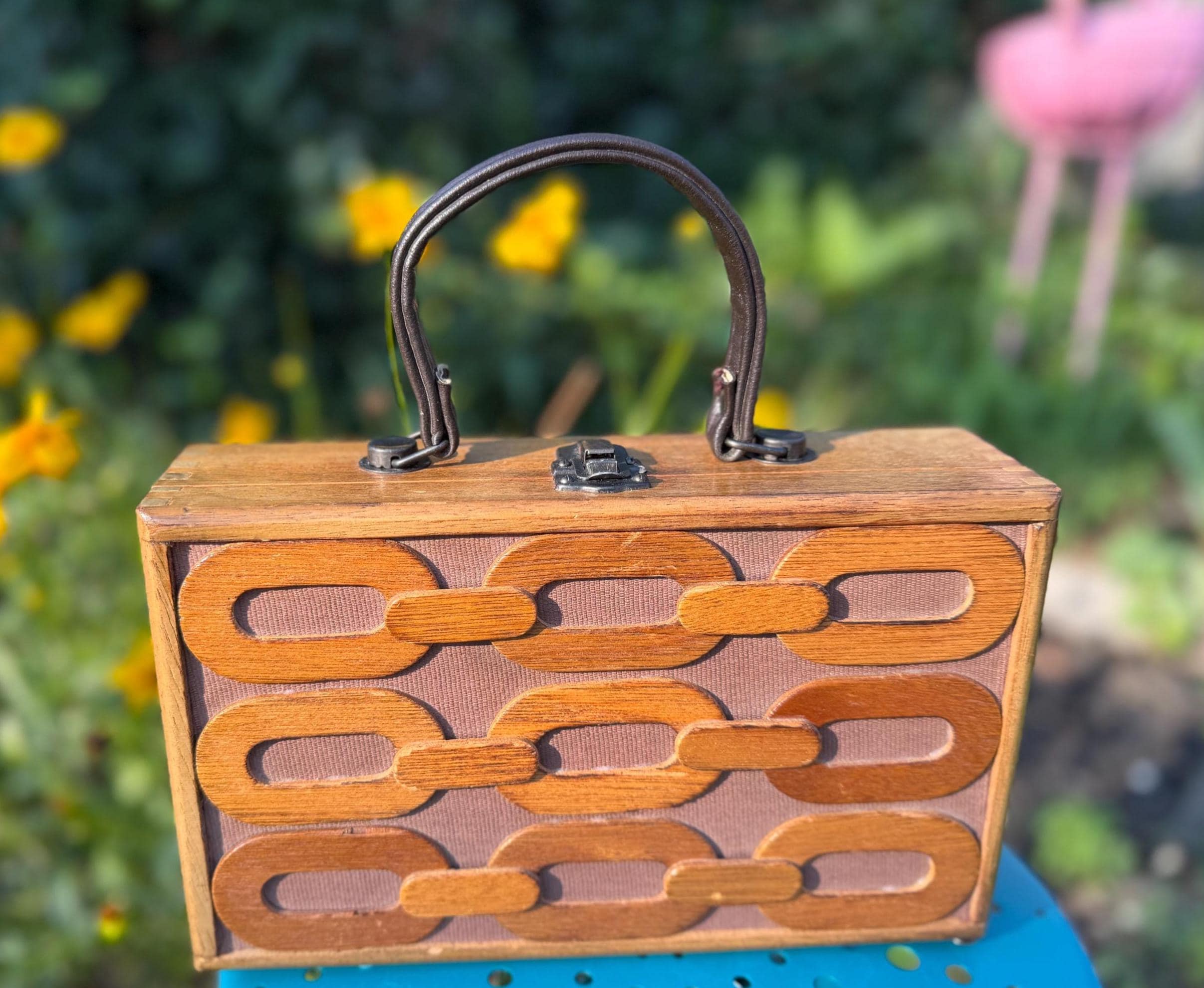 Vintage 70's Wooden Box Purses - Etsy
