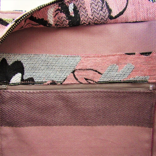 Pink shops fabric bag
