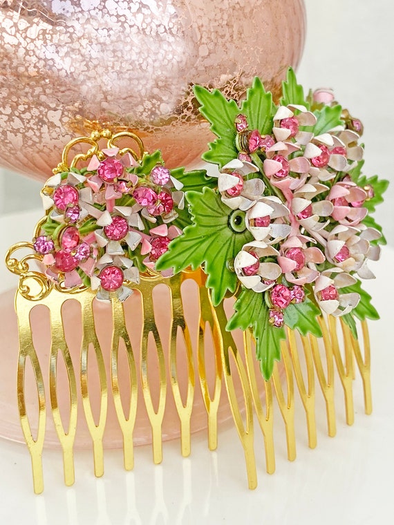 Stunning 3 piece Decorated Hair Comb Set ~ Hair J… - image 2