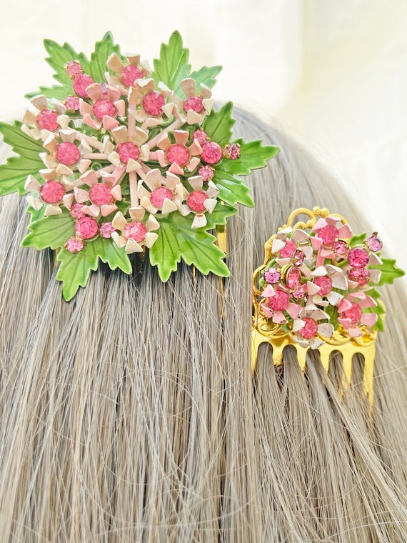 Stunning 3 piece Decorated Hair Comb Set ~ Hair J… - image 7