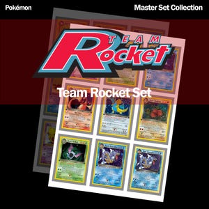 Pokémon TCG | Complete 1-82 Team Rocket Set | Checklist & Binder Placeholders | Digital Download