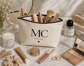 Minimalist Cosmetic Pouch: Soft Life Travel Organizer