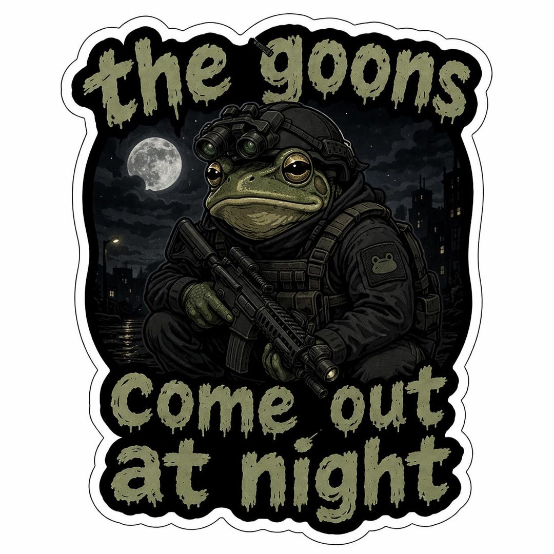 Goons Come Out at Night Decal - Etsy