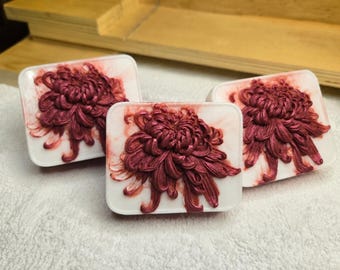 3 pastillas de jabón de leche de cabra con sabor a sorbete de frambuesa SkinSessed, tamaño grande, jabón artesanal hecho a mano, hidratante, con abundante espuma cremosa, ideal para el cuidado de la piel y el cuerpo.