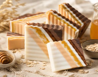 Jabón de leche de cabra SkinSessed – Jabón artesanal hecho a mano de tamaño completo, barra corporal cremosa e hidratante, elige tu aroma, regalo de jabón de baño