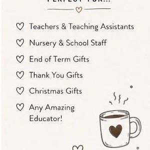 Teacher Appreciation Mug | SEND Teacher Gift | Autism Teacher Mug | SEN Teaching Assistant Gift | End of Term Thank You Gift | Coffee Mug image 2