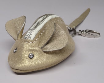 SOURICETTE Mouse Coin Purse / Key Ring / Jewel Bag / Dog Bag 