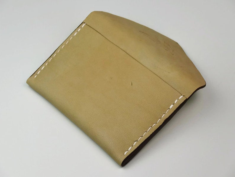 Feather Print Vegetable Tanned Leather Men/'s Leather Card Holder Women/'s Leather Card Holder Nude Card Holder Hand Sewn MANDY