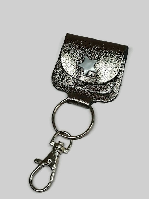 Porte-clés cuir jeton de caddie personnalisé photo