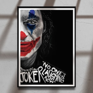 Joker, Joaquin Pheonix Painted Art Print