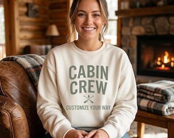 Felpa Cabin Crew Abbinata Maglietta Vacanza in Famiglia Abbigliamento Casa al Lago Fuga in Montagna Pullover Viaggio di Gruppo Abbigliamento Lodge Accogliente Campeggio Falò