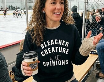 Felpa girocollo Bleacher Creature, pullover per il giorno della partita, idea regalo divertente per gli appassionati di sport, abbigliamento da stadio, baseball, football americano, top