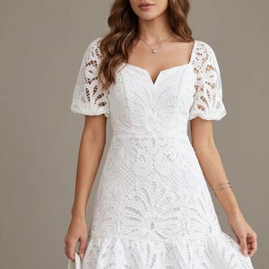 Vintage White Dresses for Graduation - Etsy