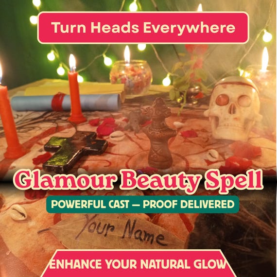 Glamour Beauty Spell | Radiate Irresistible Charm & Confidence. Enhance Your Aura Now