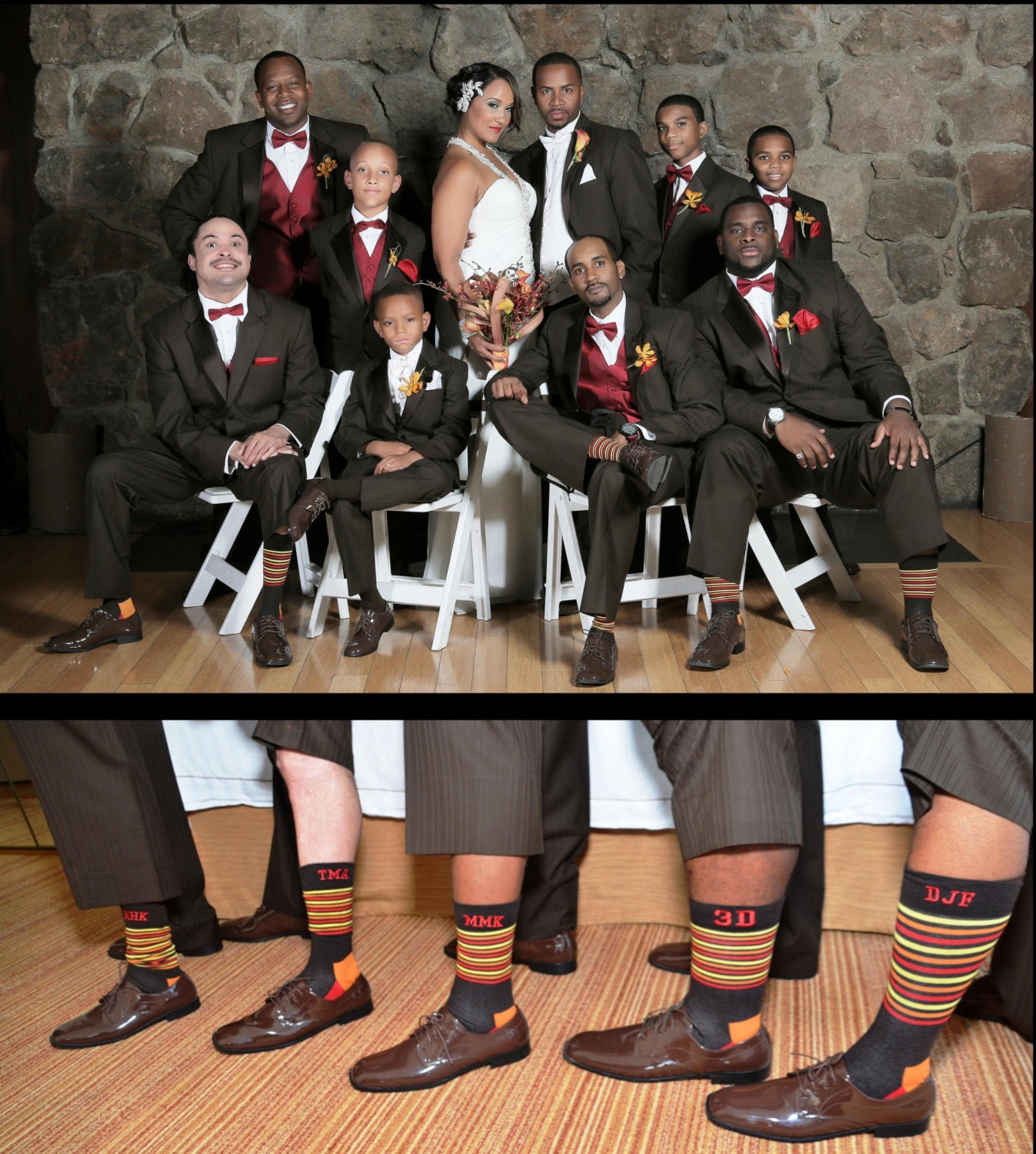 Personalization on groomsmen socks you provide socks Etsy