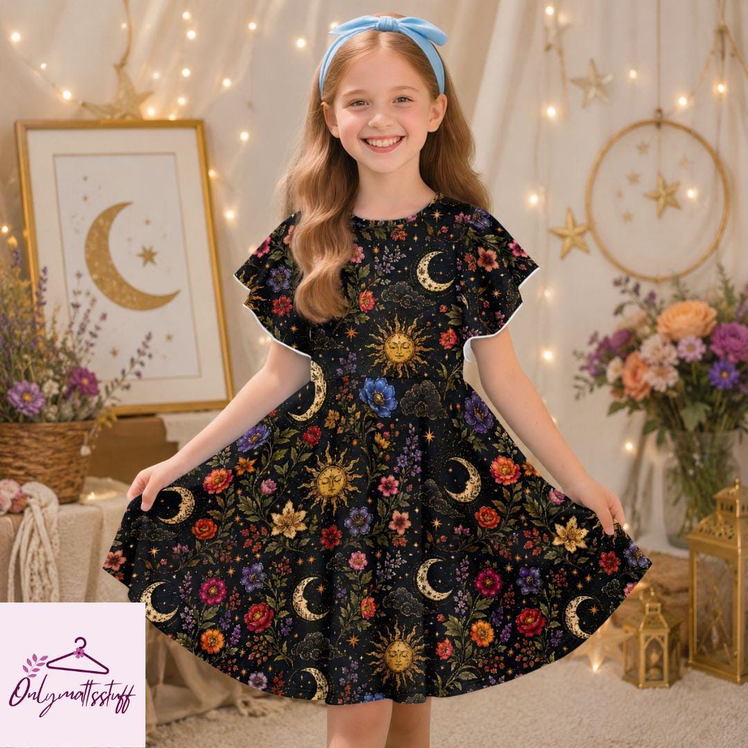 celestial zenith flared dress Concord Tunic Dress S main image 0