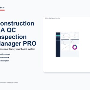 Construction QA QC Inspection Excel Template | NCR Log, Quality Checklist & Inspection Tracker