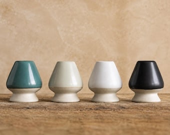 Keramisk Matcha-visphållare, japanskt Chasen-ställ, Matcha-tetillbehör, teceremoniverktyg, Matcha-startkit som ett måste