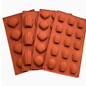 Madeleine Silicone Mold, Shell Cake Mold, Conch Baking Mold, Chocolate Candy Soap Plaster Mold, 4 Styles