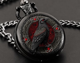 New! WW1 Times New Leather Case for Pocket Watch 55mm WWII, Orange
