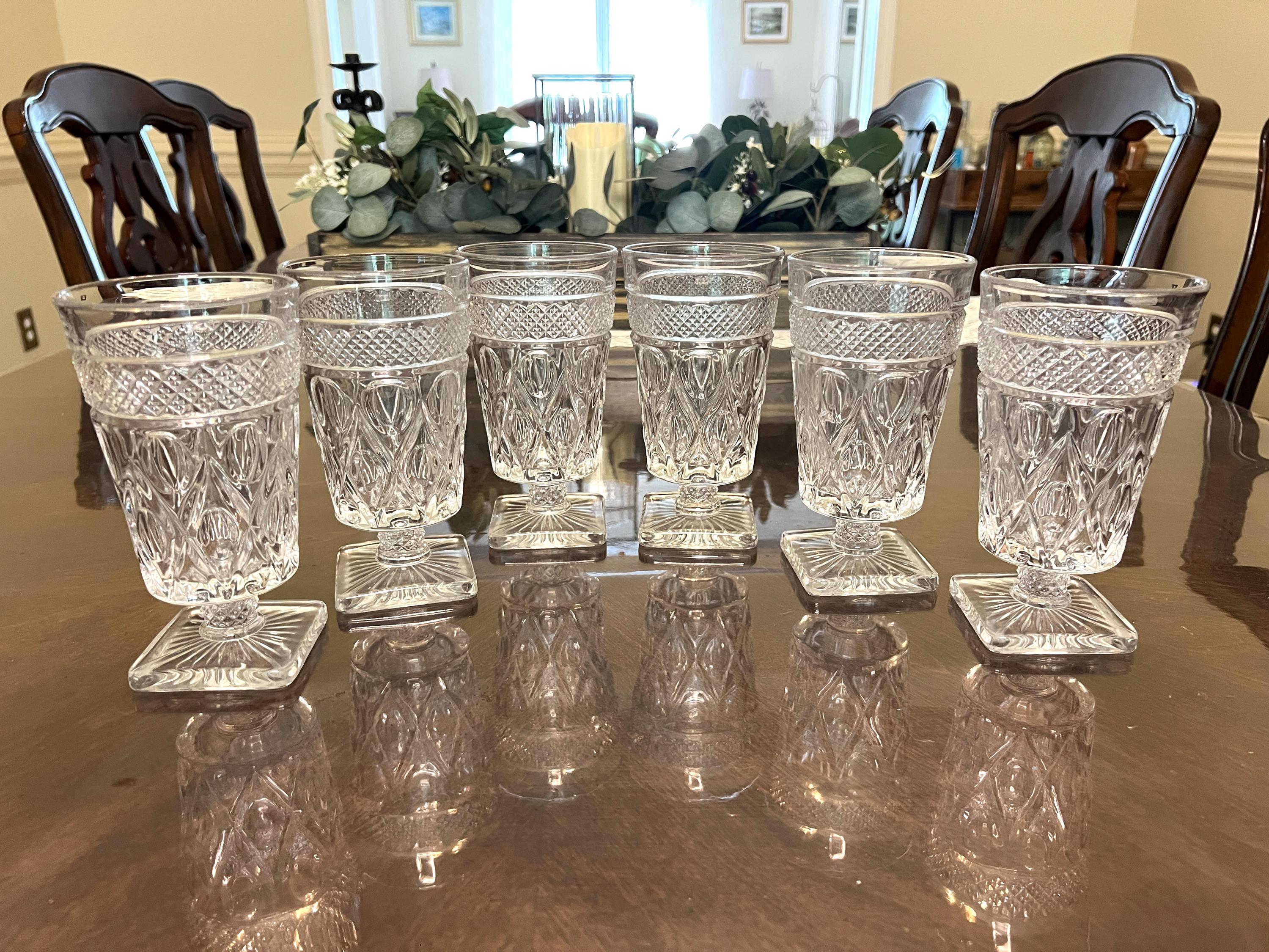 Square Base Vintage Glasses - Etsy
