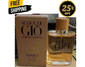 Acqua Di Gio Absolu GIORGIO ARMANI Men Perfume EDP 3.4 oz
