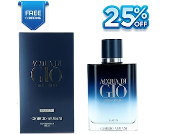 New Acqua Di Gio Profondo by Giorgio Armani 3.4 oz Parfum Cologne for Men