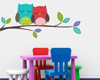 Nursery Love Owls Nursery Vinyl Wall Decals - Sticker Art Custom Home Decor