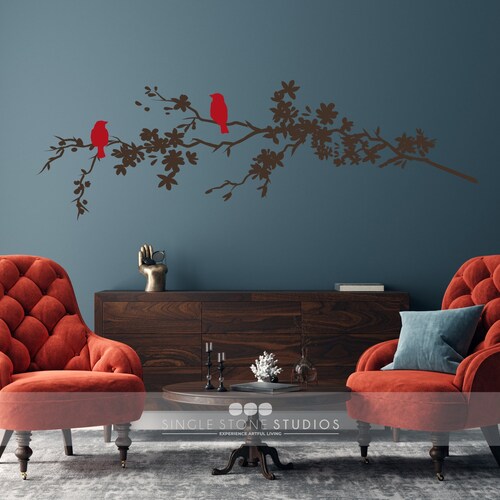 Tree Wall Decals Branch Nature's Longing - Vinyl Wall Art Custom Home Decor