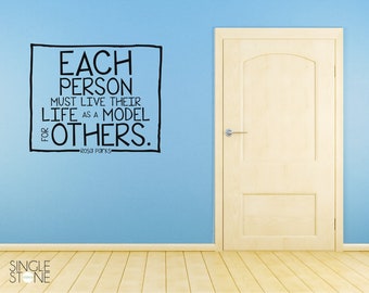Rosa Parks Model For Others Wall Decal - Vinyl Wall Words Custom Home Decor