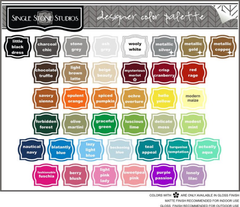 K&ouml;nnte beinhalten: Eine Farbpalette mit 48 Farbmustern, jedes mit einem Namen und einer Beschreibung. Die Palette ist in Reihen und Spalten angeordnet, wobei die Farben in einem Regenbogenmuster angeordnet sind. Die Palette tr&auml;gt den Titel "Designer-Farbpalette".