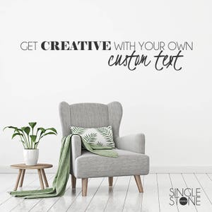 Custom Wall Decal Quote: Personalized Home Decor