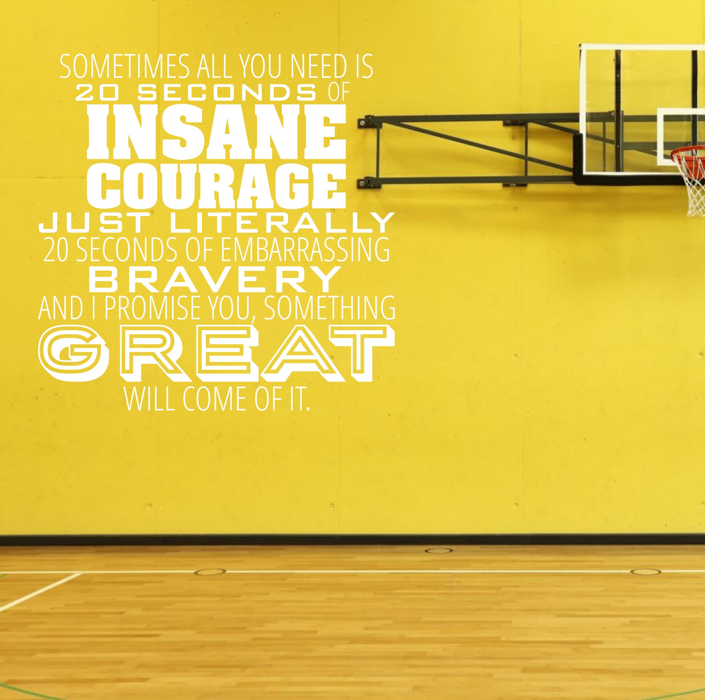 Insane Courage Wall Decal Quote - Vinyl Decal Word Art Custom Home Decor -  Etsy, image size:2472x2455