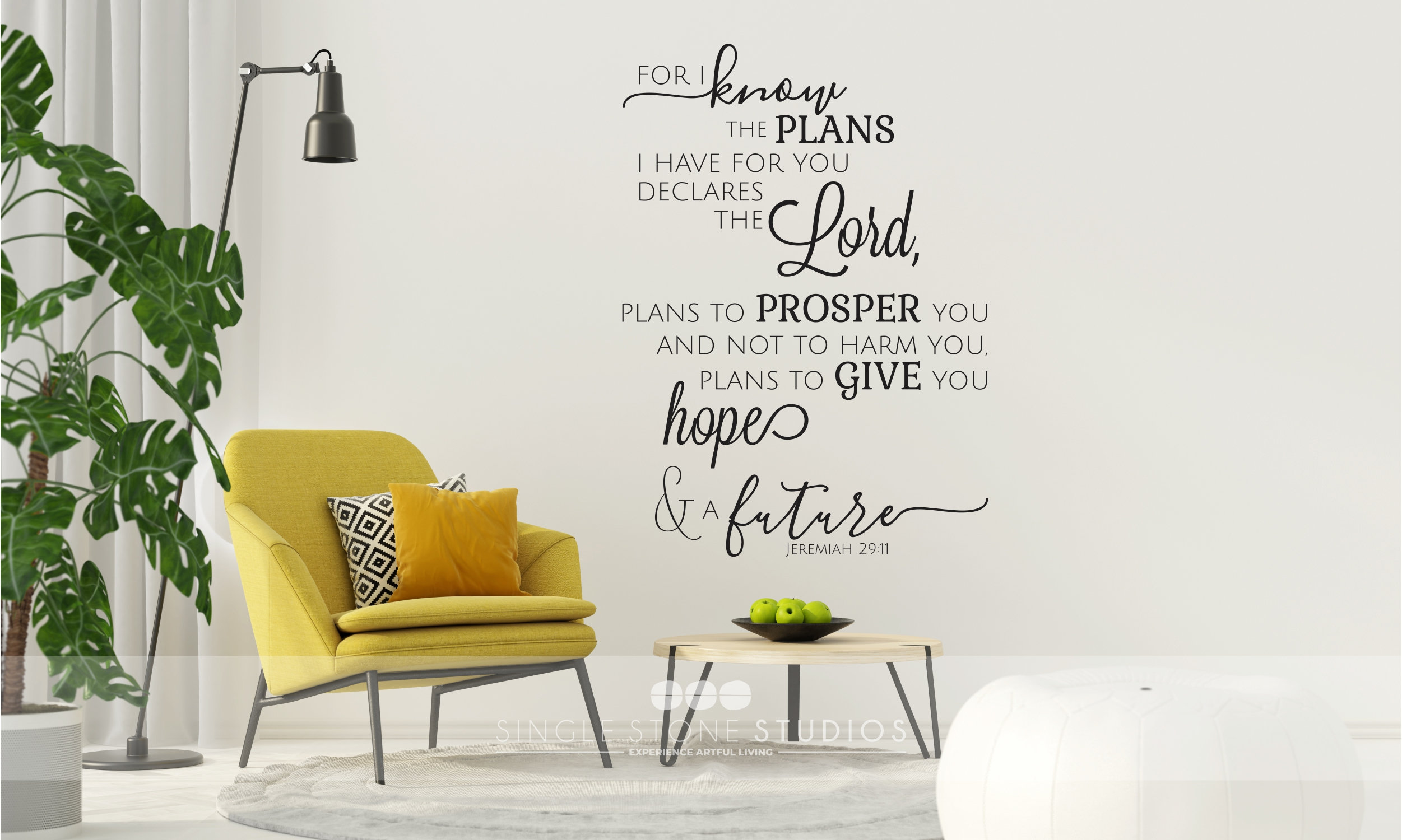 Christian Stickers BBTO Bible Verse Wall Stickers Inspirational Quote ...