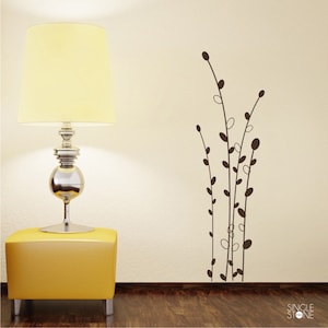 Cattails Wall Decals Floral - Vinyl Tree Wall Art Stickers Cat Tails Custom Home Decor